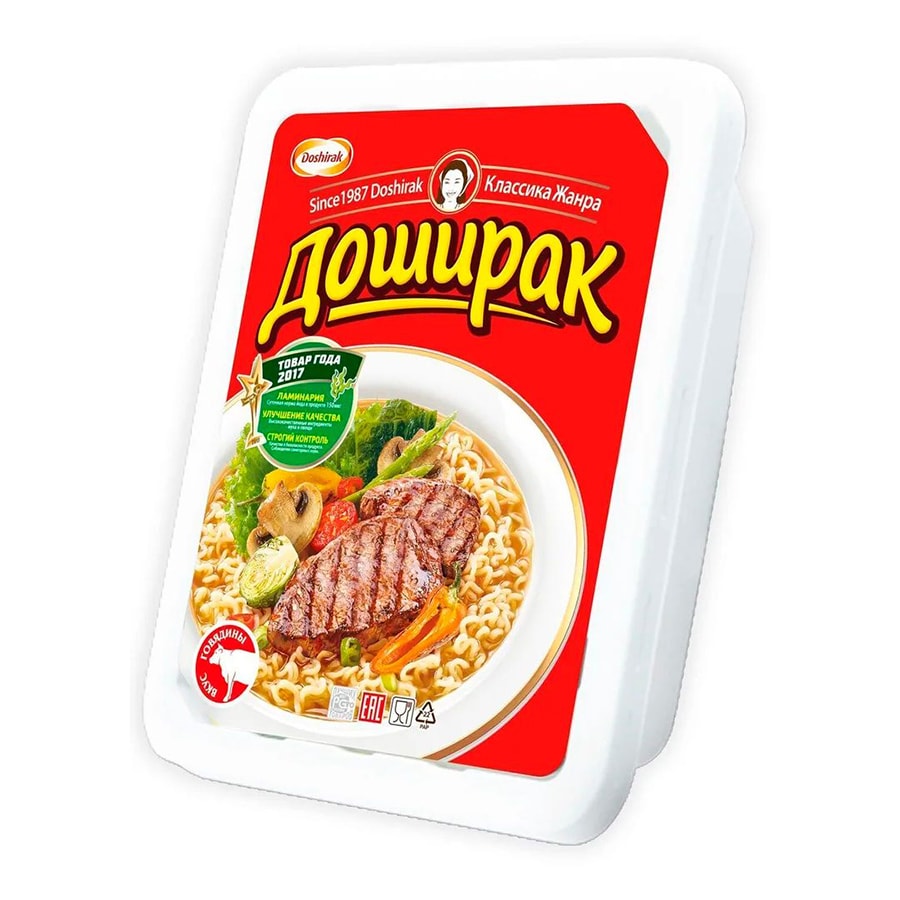 Doshirak лапша со вкусом говядины 90 г.